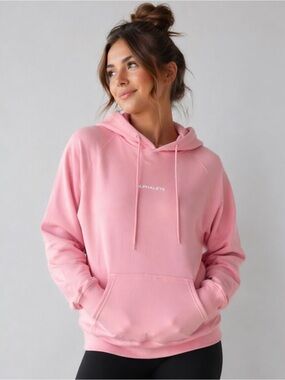 Alphalete Pink Relaxed Fit Pullover Hoodie
